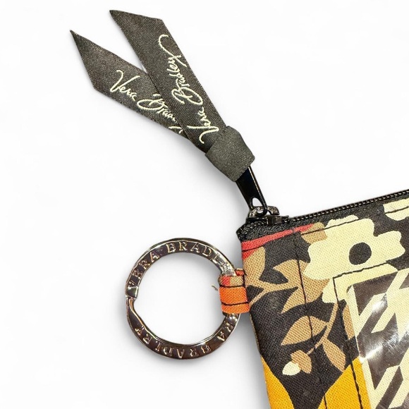 Vera Bradley Zip ID Case “Bittersweet” Floral Pattern 2013 Release - Like New - Picture 3 of 5